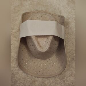 Beige Rhinestone Studded Cowboy Hat
